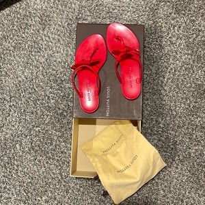 AUTHENTIC Louis Vuitton Red Sandals